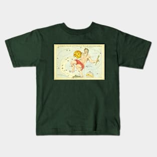 Aquarius the Water Bearer, from Urania's Mirror, Vintage Signs of the Zodiac Kids T-Shirt